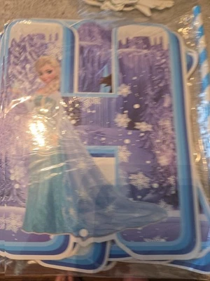 Decoraciones de fiesta de cumpleaños Disney Frozen suministros de fiesta Foto 1 de 4