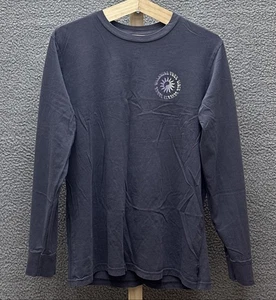 Camiseta Billabong Para Hombre L Gris Manga Larga Cuello Redondo Onda Lavada 100% Algodón - Imagen 1 de 10