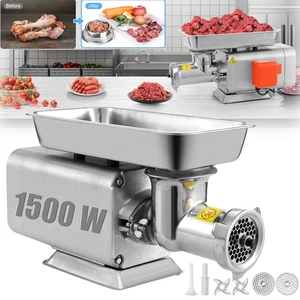 Profi 1500W - 300kg/h Fleischwolf Gastronomie Edelstahl Gastro Zerkleinerer - Bild 1 von 18