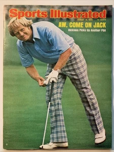 Jack Nicklaus 18 agosto 1975 Sports Illustrated Masters Golf senza etichetta - Foto 1 di 3