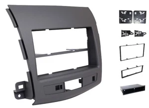1-DIN/2-DIN Radioblende mit Ablagefach für C-Crosser, Outlander, Peugeot 4007 - Picture 1 of 1