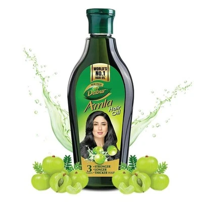 Aceite para el cabello Dabur Amla grosella espinosa largo más fuerte más... - Imagen 1 de 4