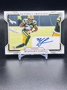 Marshawn Lloyd 2024 NATIONAL TREASURES ROOKIE FIELD PASS RC AUTO /99 RFP PACKERS - Picture 1 of 2