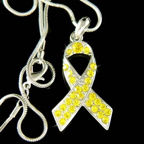 Espina Bífida Hueso Vejiga Cura Cáncer de Hígado Hecho con Collar de Cristal de Swarovski Foto 1 de 1