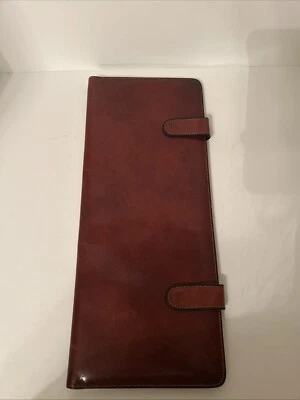 Винтажный Bosca кожаный галстук камердинер держатель мужской галстук дорожный чехол виски коричневый - Изображение 1 из 4