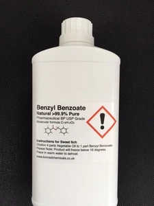 Benzylbenzoat Pure Grad 99.9% Pure 500ml Für Süßer Juckreiz - Bild 1 von 1