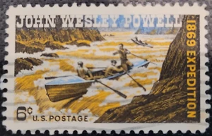 Sc# 1374 6c JOHN WESLEY POWELL EXPEDITION 1869 used - Picture 1 of 2