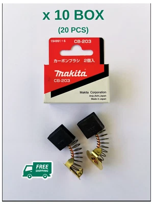 %100 Cepillos Carbono Originales MAKITA CB203 194991*6 (10 Juego de 20 Piezas) Foto 1 de 4