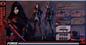 Figura femenina Baronesa 12" escala 1:6 GD TOYS GI Joe Cobra GD-97009 totalmente nueva - Imagen 1 de 11