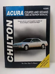 Chilton #10300 'ACURA' Coupes & Sedans 1986 - 1993 Repair Manual - Picture 1 of 5