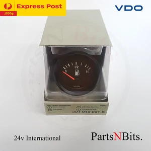 VDO 24v INTERNATIONAL 52mm FUEL GAUGE AUTOMOTIVE 4WD BRAND NEW - Picture 1 of 3