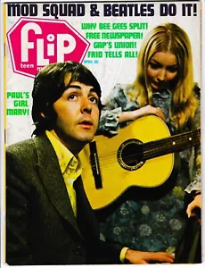 FLIP TEEN MAGAZIN APRIL 1969 DIE BEATLES BEE GEES AUSGEZEICHNETER ZUSTAND - Bild 1 von 1