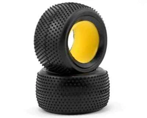 Vintage Team Losi A-7367R Rear IFMAR Pin Buggy Tires (Red) With Foam Inserts - Imagen 1 de 4