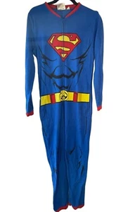 DC Comics Superman costume pigiama rosso giallo blu nero cerniera davanti adulto LEGGI - Foto 1 di 11