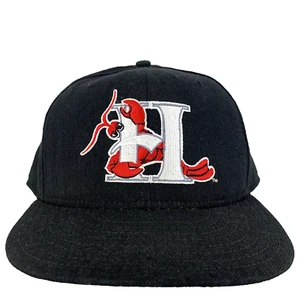 Vtg Hickory Crawdads Hat New Era 59/50 Pro Model USA Minor Baseball Cap 7 3/4 - Picture 1 of 12