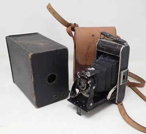 Antike Voigtländer Klappkamera mit Tasche - Bild 1 von 6
