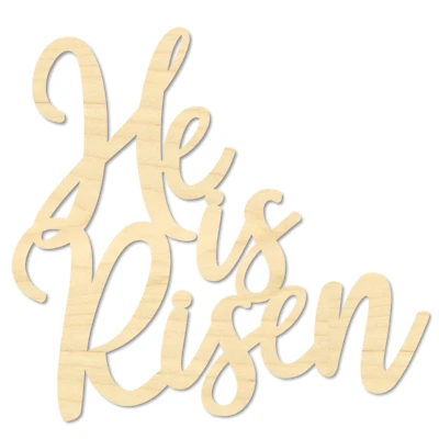 Christian Easter Decor: He Is Risen Sign for Every Home - Image 1 of 4