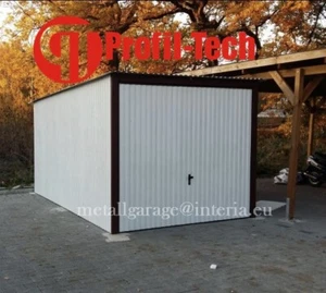 2,5x5,5 Blechgarage Container Metallgarage LAGERRAUM GERÄTESCHUPPEN Garage* - Bild 1 von 2