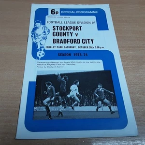 Stockport County v Bradford City (D4) 20/10/1973 - Picture 1 of 2
