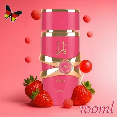 MARKENLOS OVP Lattafa Yara Eau De Parfum EdP 100ml für Frau blumig & feminin Fruchtige DHL