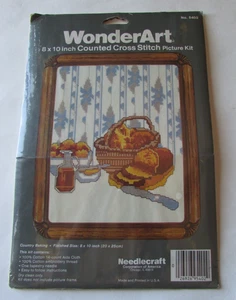 WonderArt Country Baking Counted Cross Stitch Bread Basket #5402 NOS - Picture 1 of 2