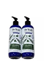 Confezione da 2 oli essenziali Dr. Teal's balsamo tea tree e menta piperita purificare 16 oz - Foto 1 di 1