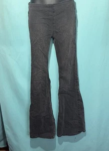 Free People Low Rise Flair Stretchy Grey Denim Elastic Waist Jeans wo Gr. 26 - Bild 1 von 7