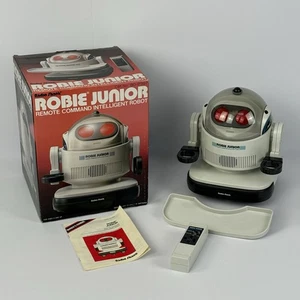 PARTS - Vintage Radio Shack Robie Junior Remote Command Intelligent Robot w/Box - Picture 1 of 22