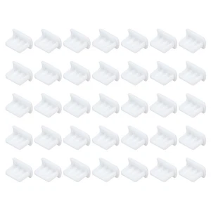 35pcs Téléphone Mini USB Port Prises Couvre Protection Poussière pour Mini USB End, Blanc - Photo 1 sur 4