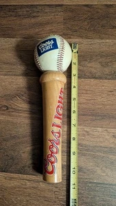 Seltener süßer neuwertiger Vintage Coors helles Bier Baseball Zapfhahn Griff - Bild 1 von 4