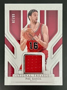 2024-25 Panini National Treasures Pau Gasol Patch #/99 Bulls Game-Worn - Picture 1 of 2