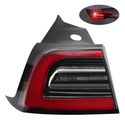 Luz trasera exterior LED lado del conductor para modelo Tesla 17-24 3/Y 4 pines Foto 1 de 4