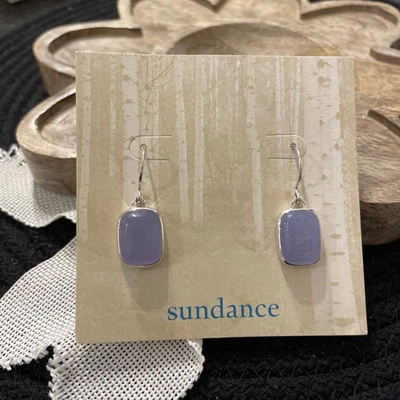 Nuevo CATÁLOGO DE JOYAS SUNDANCE Pendientes de Plata de Ley Simplemente Amatista Foto 1 de 3