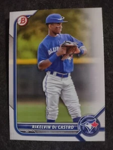 2022 Bowman Prospect #BP-25 Rikelvin De Castro - Toronto Blue Jays Baseballkarte - Bild 1 von 2