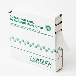 GLUE DOTS OASIS SUPER HIGH TACK PACK OF1000 FLORISTRY WEDDINGS SKU6125 - Picture 1 of 1
