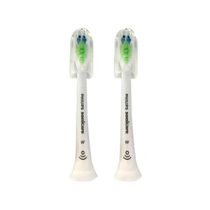 2x Philips Sonicare DiamondClean W Replacement White Brush Heads | No Box - Picture 1 of 2