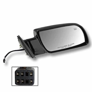98-99 CHEVY SUBURBAN Folding Door Mirror BLACK Power HEATED Passenger Side RIGHT - Picture 1 of 1