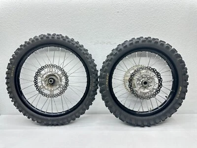 Juego de ruedas delanteras traseras Kawasaki KX250F 2014 Excel llanta buje de piñón KX Foto 1 de 4