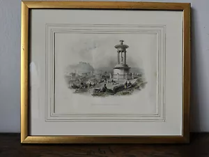 Antikes Edinburgh vom Calton Hill. Schottland. BARTLETT um 1840 Druck - Bild 1 von 5