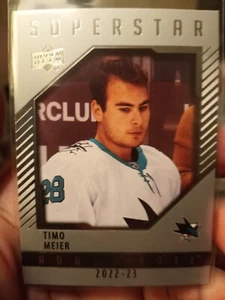 22-23 UD Series 1 Hockey Superstar Honor Roll HR-32 Timo Meier - Picture 1 of 2