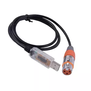 USB to DMX Interface Adapter Cable Stage Light PC DMX512 ControllerDimmer DMX jx - Picture 1 of 7