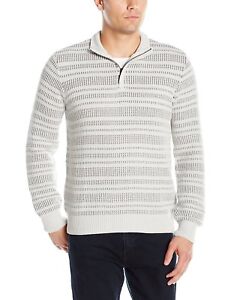 AXIST Men's Long Sleeve Mockneck Hidden Quarter Zip Sweater Size XL-2XL