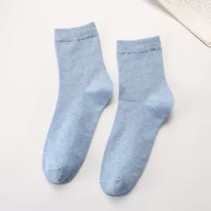 5 Pairs Ladies Solid Deodorant Casual Breathable Medium Stocking Women's socks - Picture 1 of 17