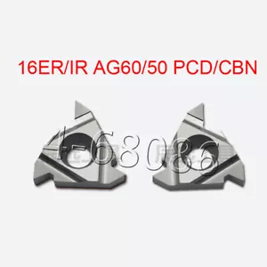 10pcs For Aluminum 16ER AG60 PCD Diamond Tipped Lathe Turning Insert CNC tools - Picture 1 of 3