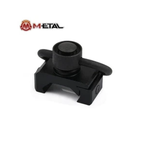 Attacco Cinghia Sgancio Rapido METAL QD Sling Swivel Slot Rail Mount Weaver BK - Imagen 1 de 1