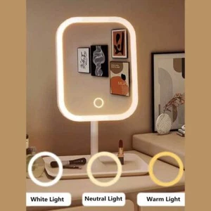 Make up Mirror Touch Rechargeable LED Light Magnifier Cosmetic Desk Vanity C - Picture 1 of 6