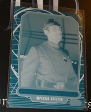 2013 Star Wars GALACTIC FILES 2 TRADIN CARD Cyan Printing Plate 501 IMPERIAL 1/1