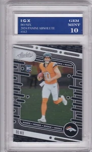 BO NIX ROOKIE CARD 2024 Absolute Football Denver Broncos GEM MINT 10 $$ NFL RC! - Bild 1 von 1