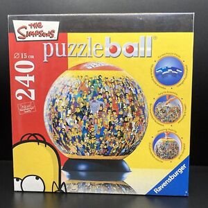 Ravensburger The Simpsons 3D PuzzleBall Jigsaw 240 Piece 6 inch New Sealed 