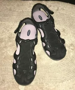 Dr. Scholls Damen-Sandale 8M schwarz Cancun Slipper Outdoor Wasserschuhe - Bild 1 von 9